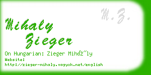 mihaly zieger business card